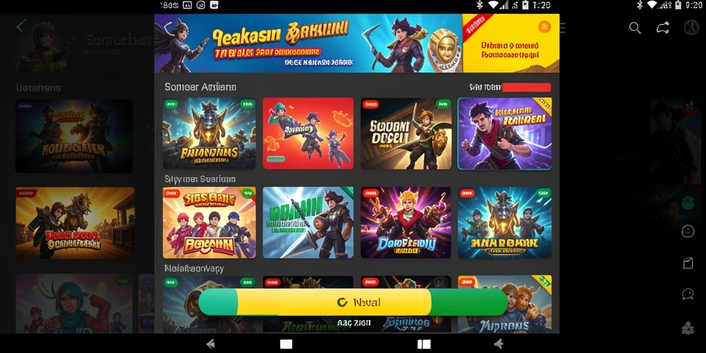 Antarmuka yang intuitif untuk memudahkan navigasi permainan.